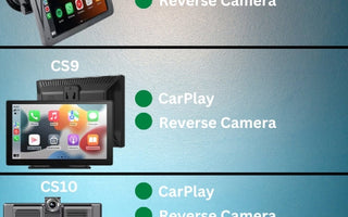 Comparison chart of our Car Smart  CarPlay screens and features.