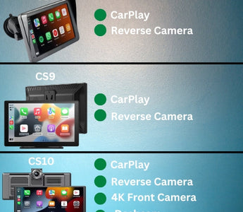 Comparison chart of our Car Smart  CarPlay screens and features.