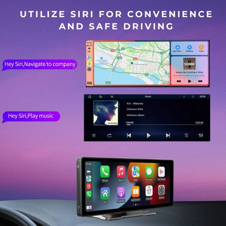 This carplay for car allows you to utilize Siri or Google commands so that you can make hands-free calls or commands. Keep your focus on the road and make driving as safe as can be.